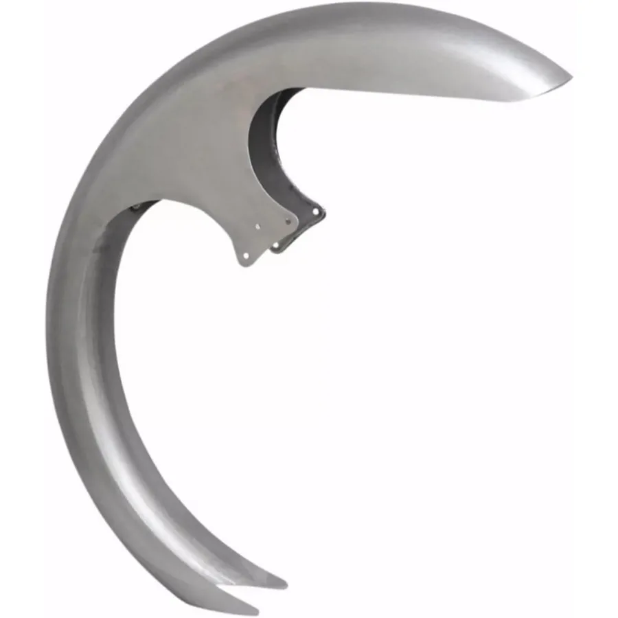 

26 Wrap 6 Wide Hybrid Front Fender in Raw Steel Designed for Harley Touring Models from 1984 to 2013 Ideal for Enhanced Motorcy