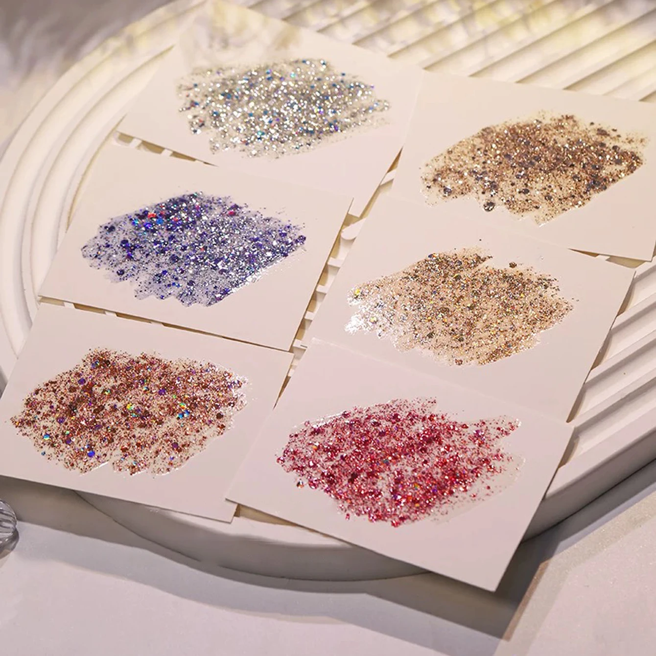 MEC 1-6 pezzi Star Diamond Smalto per unghie gel di ghiaccio tritato 2025 Autunno/Inverno Natale Super Glitter Dream Glitter Forniture per unghie