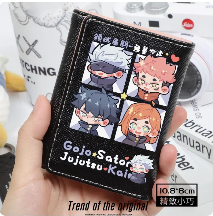 Anime Jujutsu Kaisen Satoru Gojo Fashion Wallet PU Purse Card Coin Hasp Money Bag Cosplay Gift B044