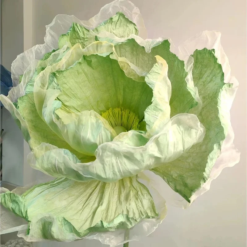 Large Various Colors Silk Paper Organza Background F Party Window Visual Merchandising Decoration