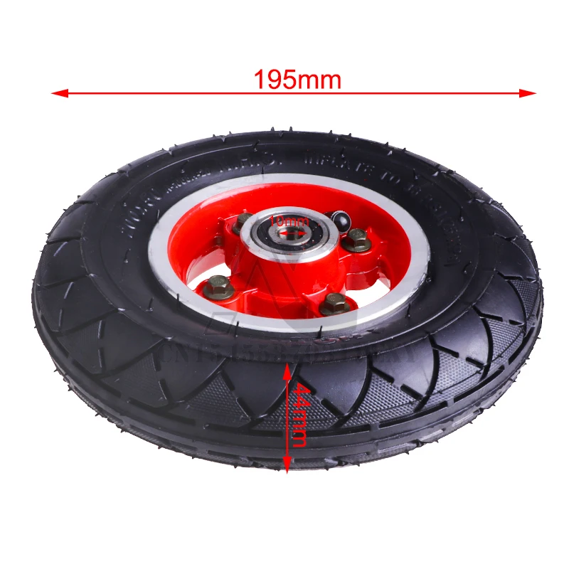 إطارات هوائية 200x50 مع محور عجلات من سبائك الألومنيوم عجلة 8 بوصة لأجزاء سكوتر كهربائي Speedway Mini 4 Pro