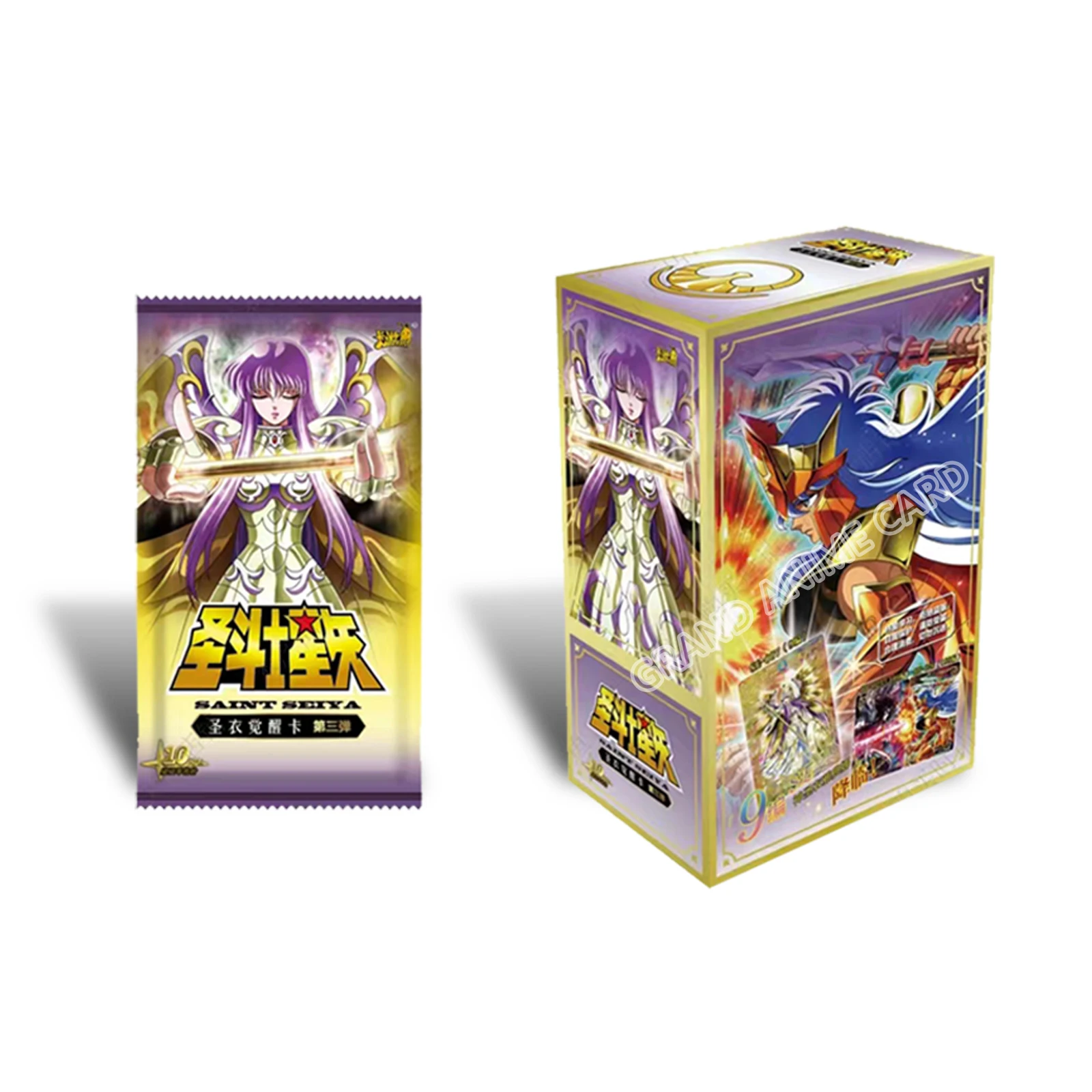 KAYOU Saint Seiya New Vol.3 EX Version Card Box Japanese Anime Saints Awakening Collection Cards Gold Saints Shining Cards Gift