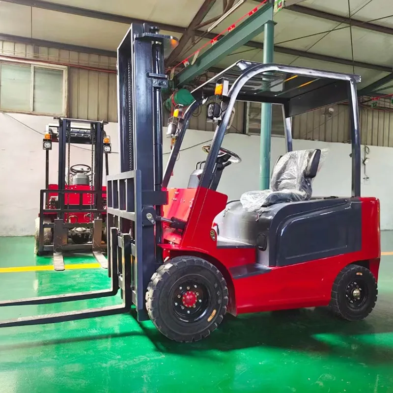 Logistics warehouse handling forklift