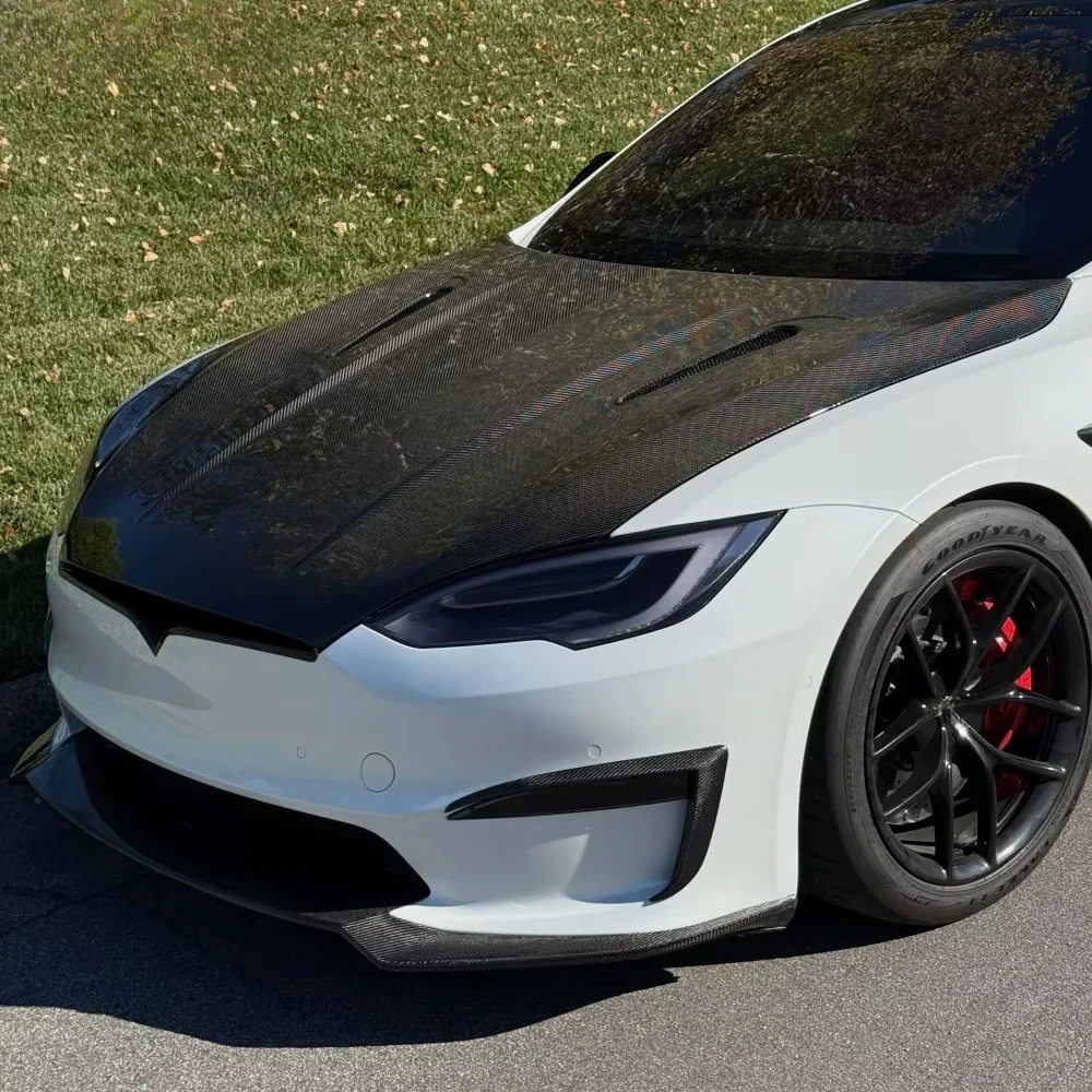 Carbon Fiber Opening Hood for 2022+  Model S, High Quality Car Specific Decoration