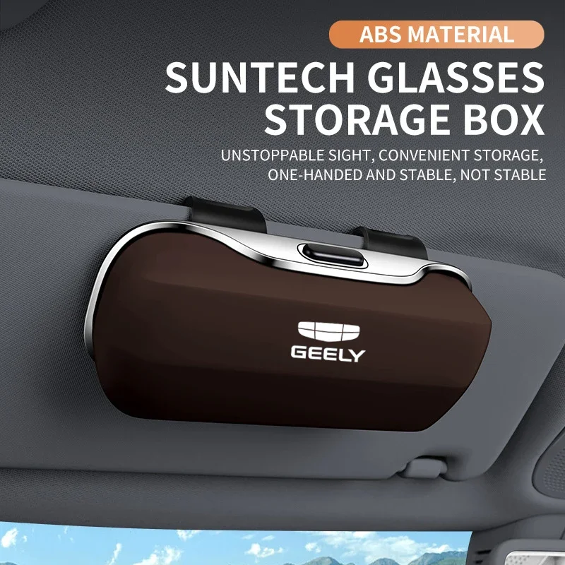لجيلي الهندسة C Coolray Emgrand GX3 برو GC6 صندوق نظارات شمسية متعدد الوظائف سيارة الداخلية لوحة تظليل كليب