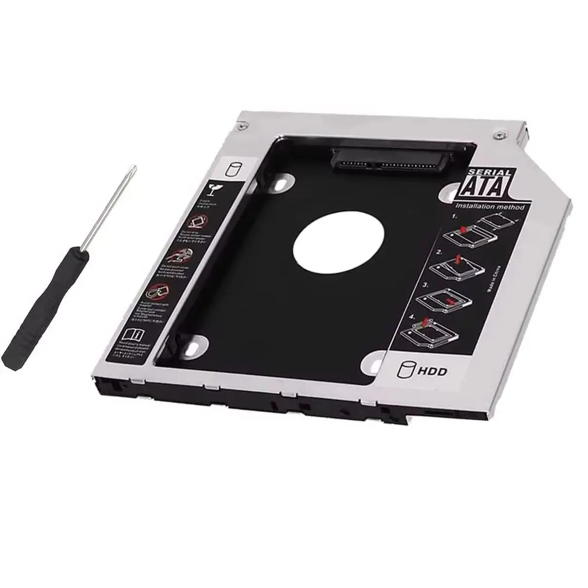 9.5mm 2nd Hard Drive Optical bay Caddy Tray for HP Envy M6-1256sf M6-1153ER M6-1125dx M6-1160LA 1042ER 1221er M6-1000 M7-U109DX