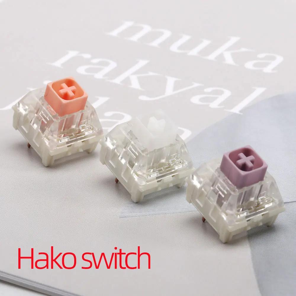 Kailh Box Royal Hako True Violet Clear RGB Tactile 3-pin Mechanical Keyboard Switch Waterproof dustproof Soft