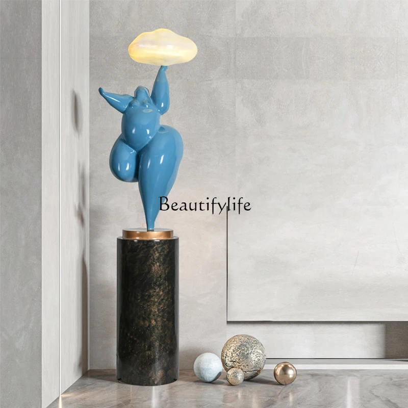 

Cloud abstract fat figure sculpture ornament