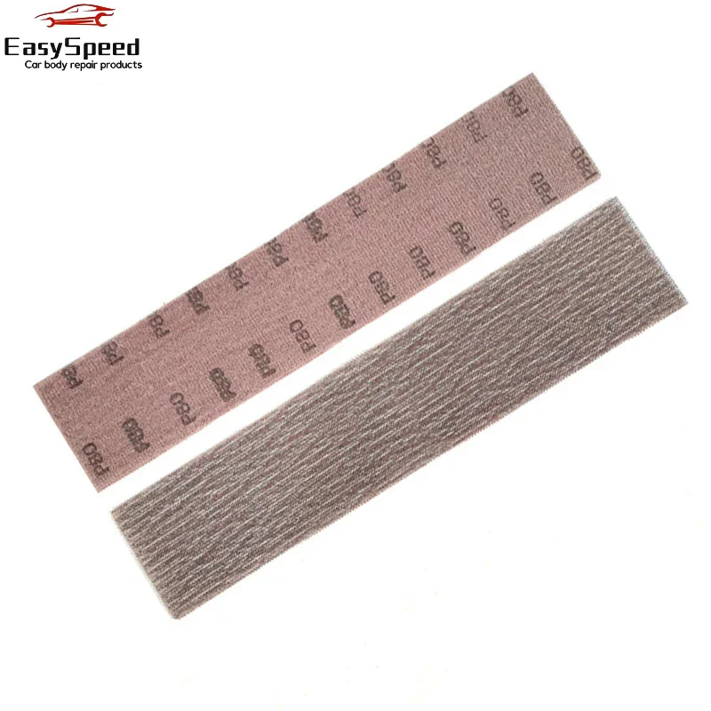 Rectangular Dry Grinding Mesh Sand 70×420mm Hand Planing Mesh Sand Car Putty Large Area Grinding Board Flocking Abrasive