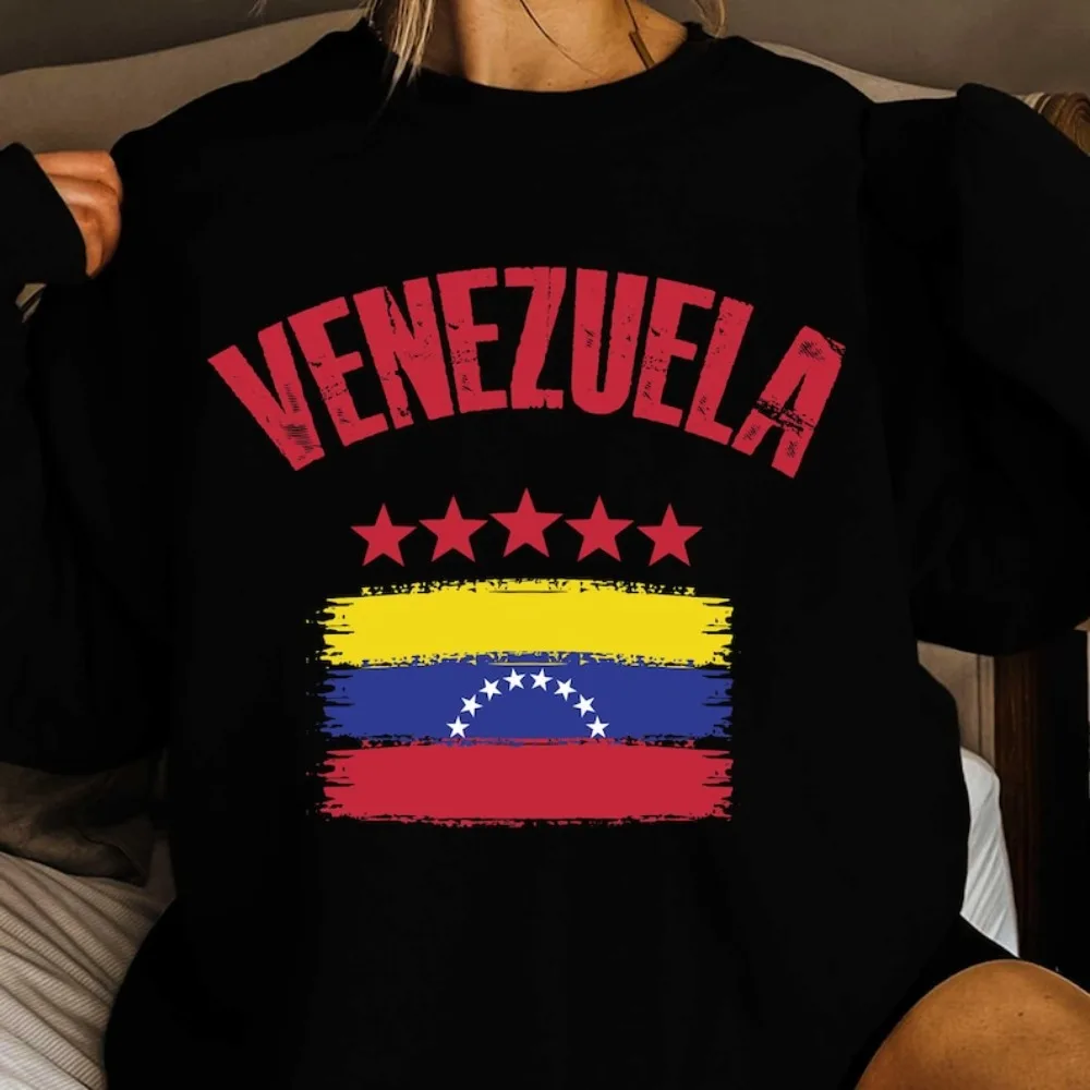 

Свитшот с флагом Венесуэлы для женщин и мужчин, свитшот с сердцем «Свободная Венесуэла», патриотический латинский свитшот с длинными рукавами «Либр Венесуэла Фуэра»