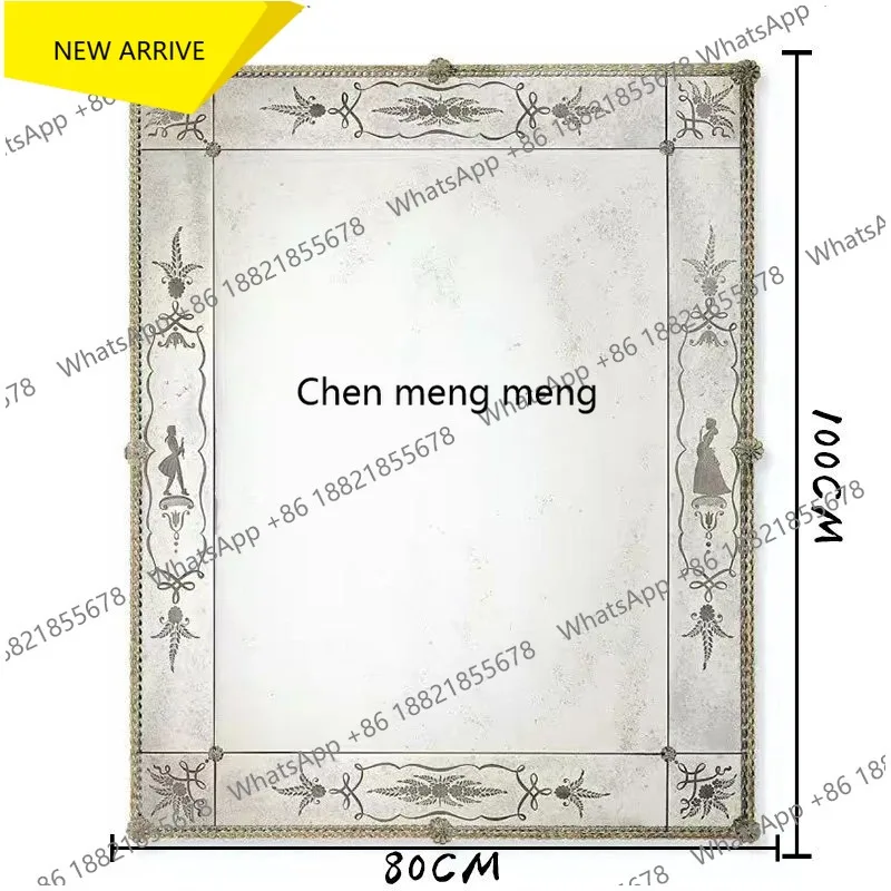 A182 DIY premium edge cloud makeup decorative mirror European butterfly wall round mirror