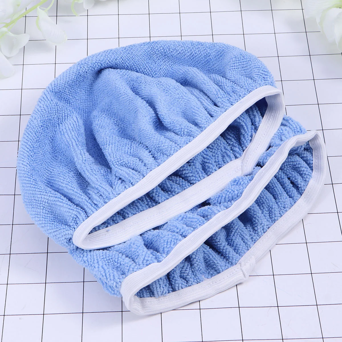 

5 PCS Car Polishing Waxing Microfiber Bonnets Pads - 9-10 inch (Blue) Wax Applicator grip pad for car polisher