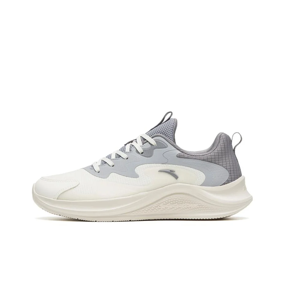 

Anta Wander Casual Slip Resistant Abrasion Resistant Low top Sprint Running Shoes Men's White Gray 912445573-5