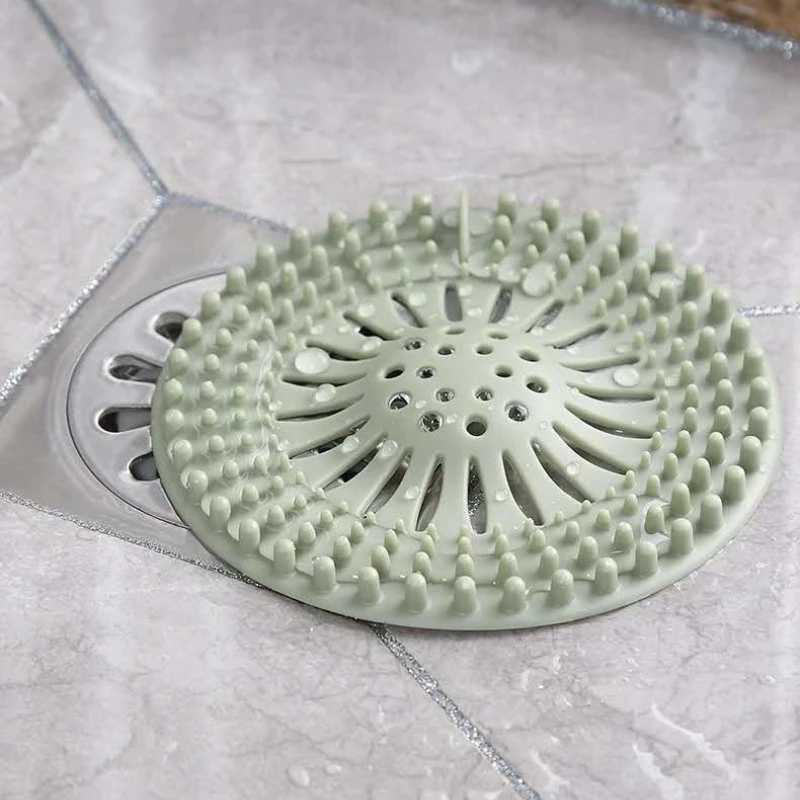 Durable Hair Stopper Hair Catcher Shower Drain Cover Protector Hair Trap Sink Strainer for Kitchen Bathroom Bathtub