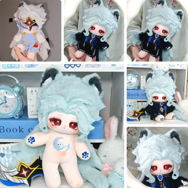 Game Genshin Impact Il Dottore Cotton Snuggle Body 20CM Plush Pendant Handsome Figures Gift Plushies Birthday Gift Halloween