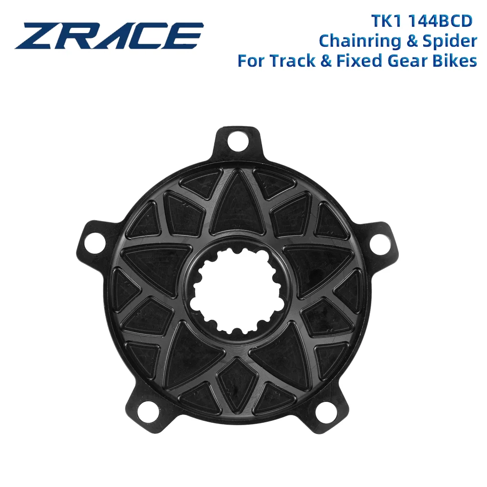 ZRACE ZR-TK1 Track Bikes / Fixed Gear Chainring and Spider BCD144, Track Chainring, Spider for Direct Mount 3-Hole Cranks view 6