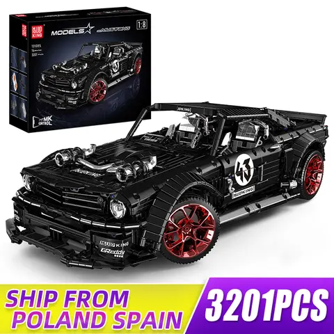 MOULD KING 13108 Technical Mustang Hoonicorn Sport Car Model Building Blocks Technology Racing Car Toy for Boys and Adults