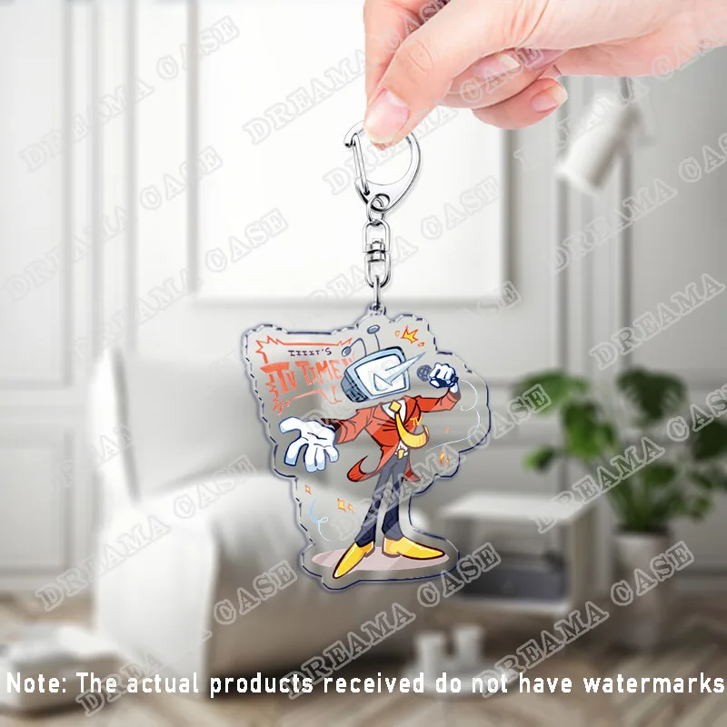 Deltarune Tenna المفاتيح اكسسوارات حقيبة Charms Undertale السيد Tenna هوائي Lanino ميمي سلاسل المفاتيح Keyrings مجوهرات المشجعين هدية