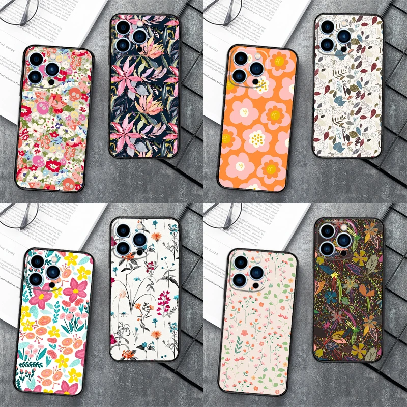 Floral Theme Pattern Case For Samsung Galaxy M13 M11 M12 M14 M15 M06 M16 M36 M56 M31 M53 M32 M52 M35 M55 M34 M54