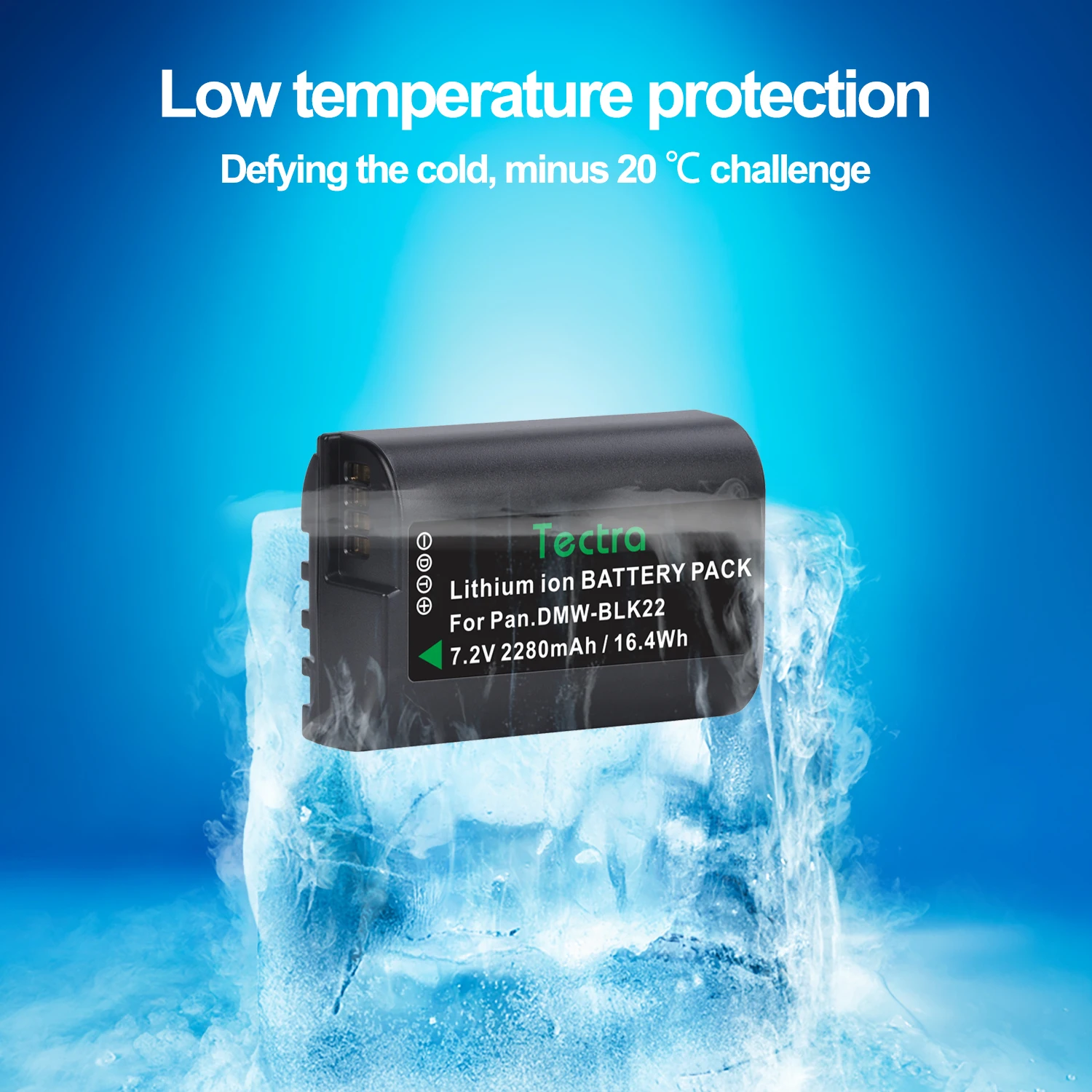 2280mAh بطارية ليثيوم أيون DMW-BLK22 لباناسونيك Lumix GH5 II GH6 S5II S5IIX S5M2 S5M2X GH5M2 DC-S5 DC-S5 الثاني DC-S5 IIX