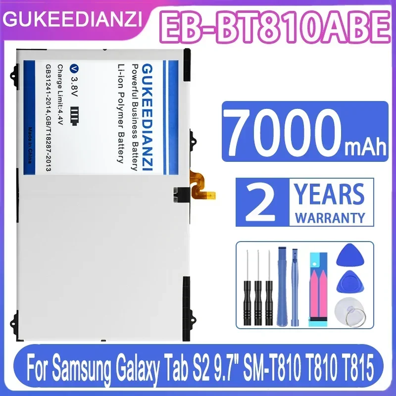 

GUKEEDIANZI аккумулятор EB-BT810ABE 7000 мАч для Samsung GALAXY Tab S2 9,7 T815C SM-T815 T815 SM-T810 SM-T817A S2 T813 T819C