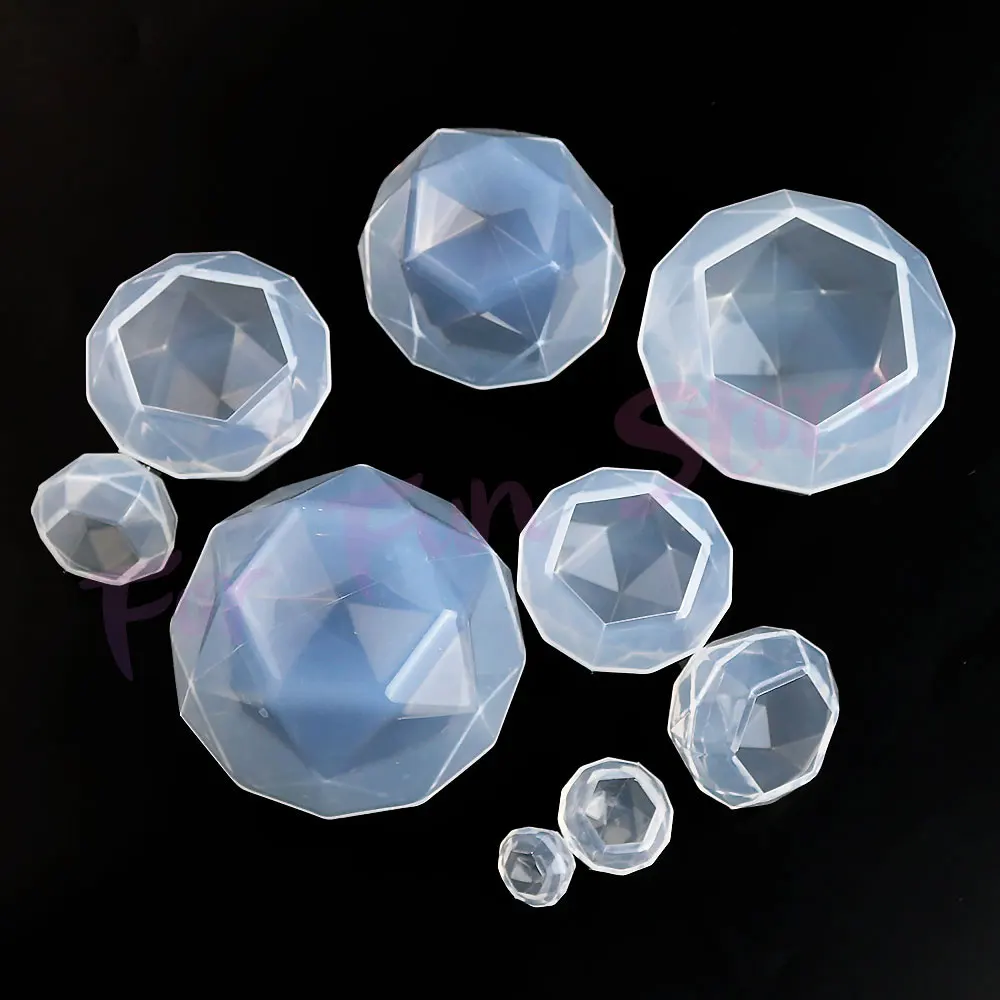 For Fun DIY Diamond Silicone Molds Jewelry Necklace Pendants Crystal Drop Glue Resin Mold Handmade Crafts Desktop Ornament