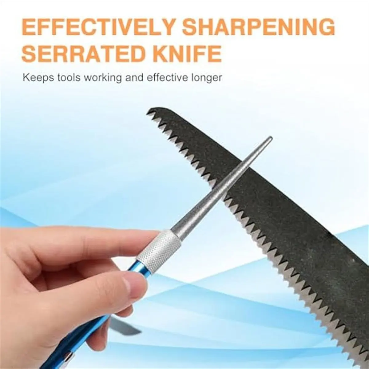 BHBL 2 Double-Sided Knife Sharpener/1 Retractable Sharpening Rod,Blade Sharpener Stone Pocket Knife Sharpener