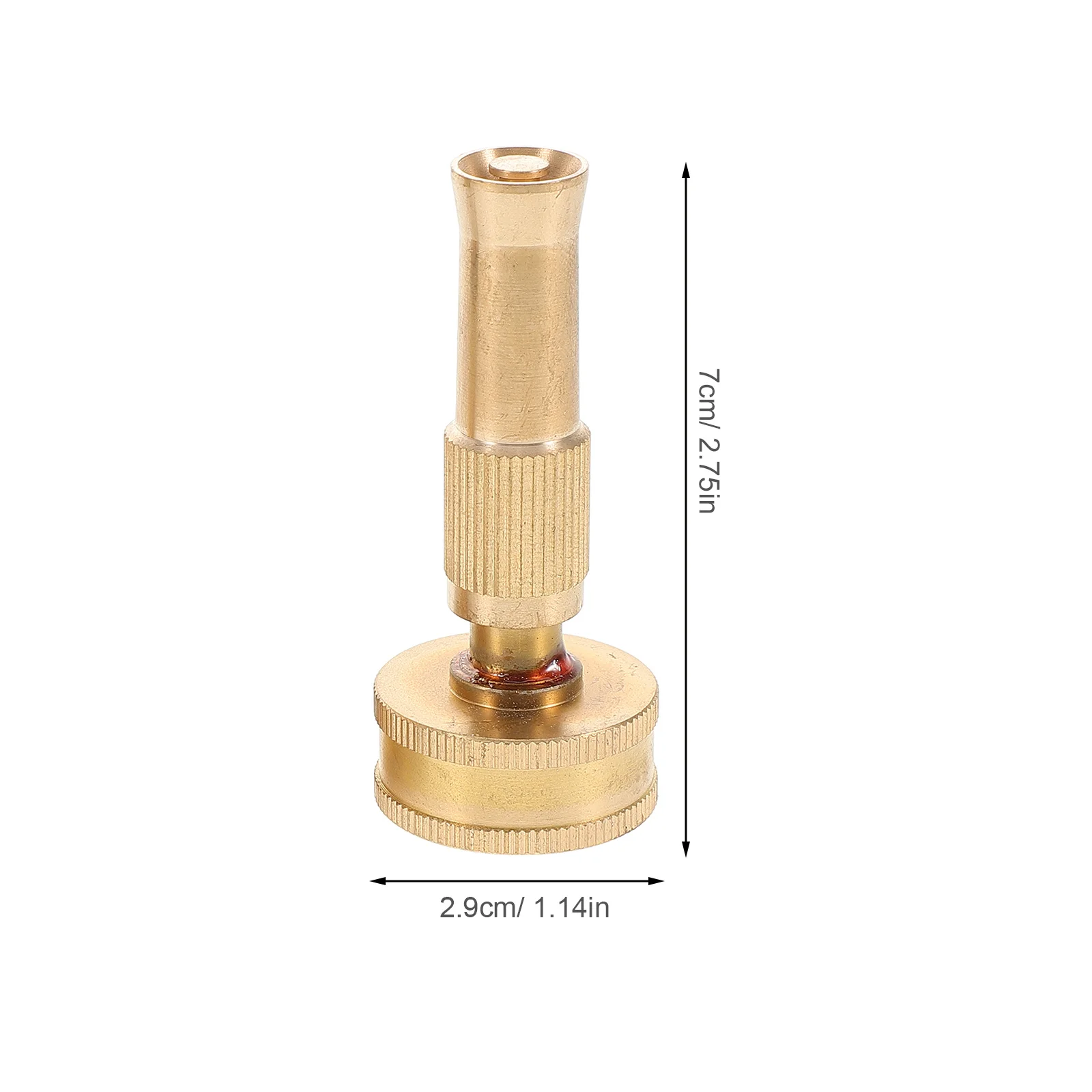 2 قطعة فوهة خرطوم النحاس قابل للتعديل حديقة الري البخاخ ارتفاع ضغط خرطوم المياه فوهة لغسل سيارات البستنة في الهواء الطلق #2