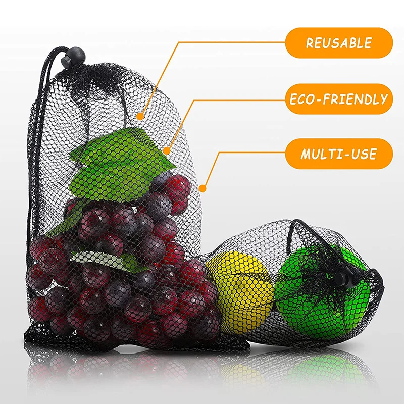 Nylon Mesh Drawstring Bolsa De Armazenamento Saco De Coisas, Multiuso, Casa, Ao Ar Livre, Viagem, Saco De Lavanderia Para Praia, Equipamento De Natação, 1Pc