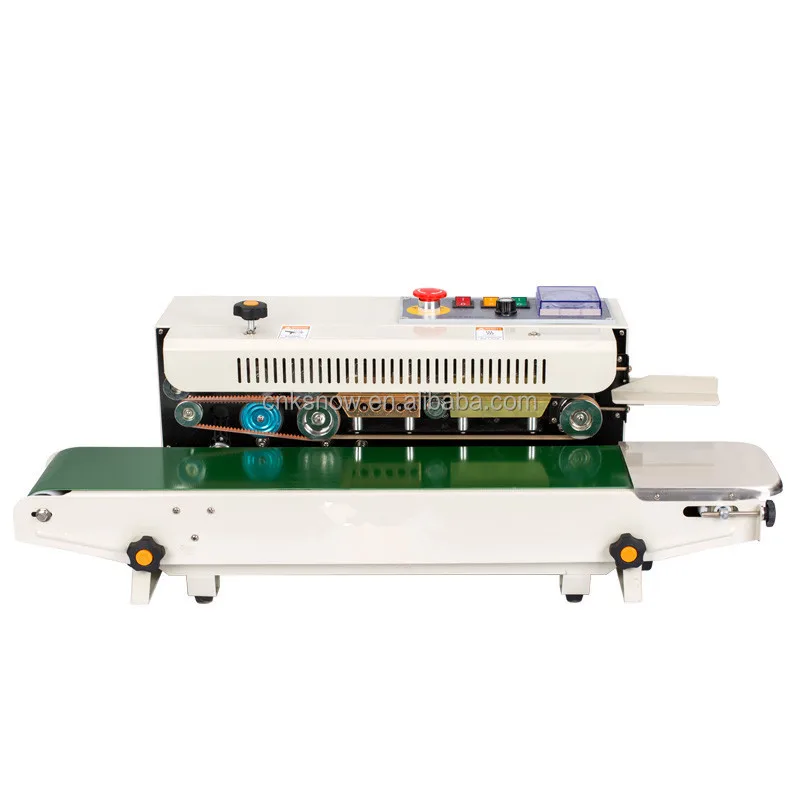 High productive horizontal continuous sealing semi automatic bag sealing machine