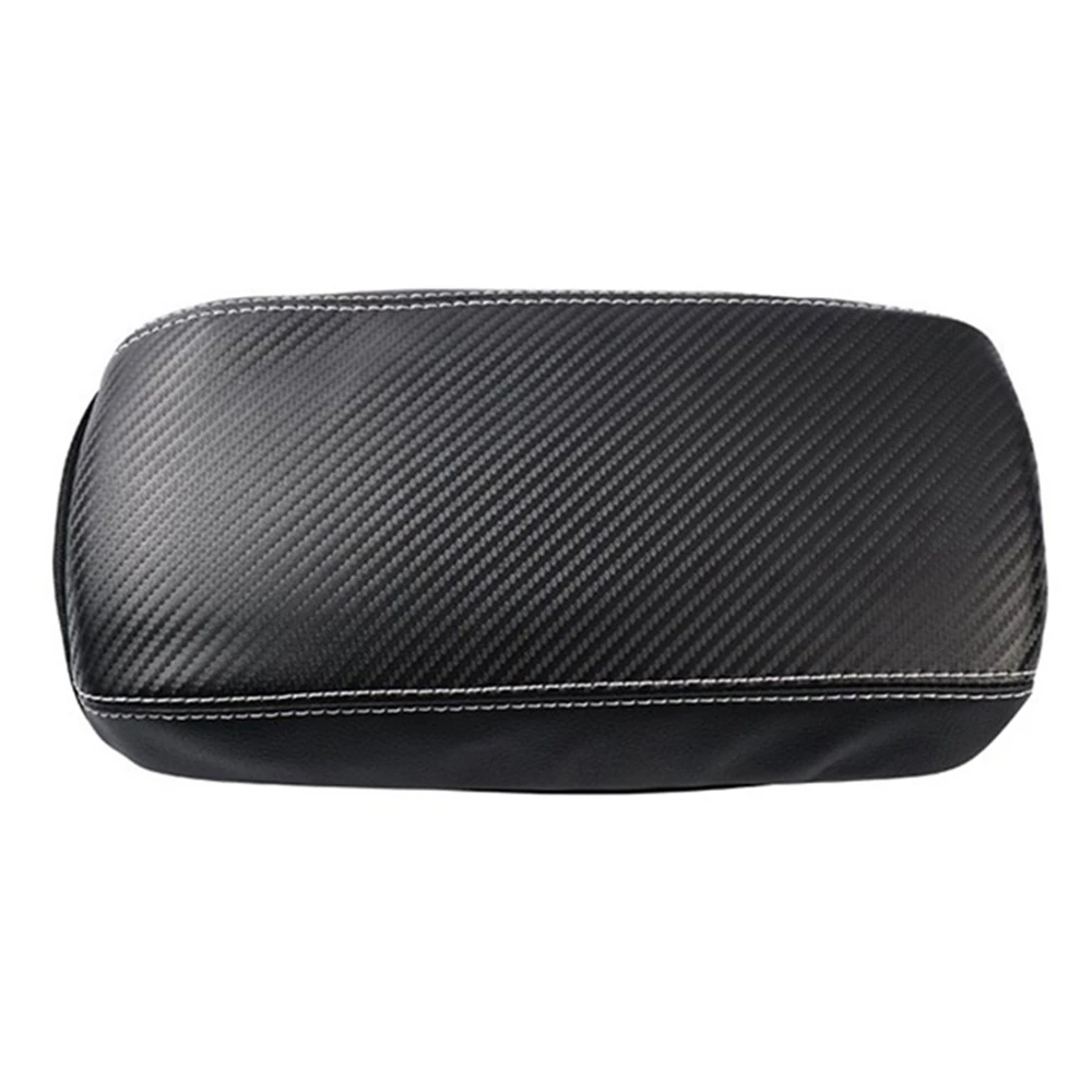 Car Carbon Fiber Center Console Lid Armrest Box Leather Protective Cushion Pad for Toyota Corolla Cross 2021 2022 RHD