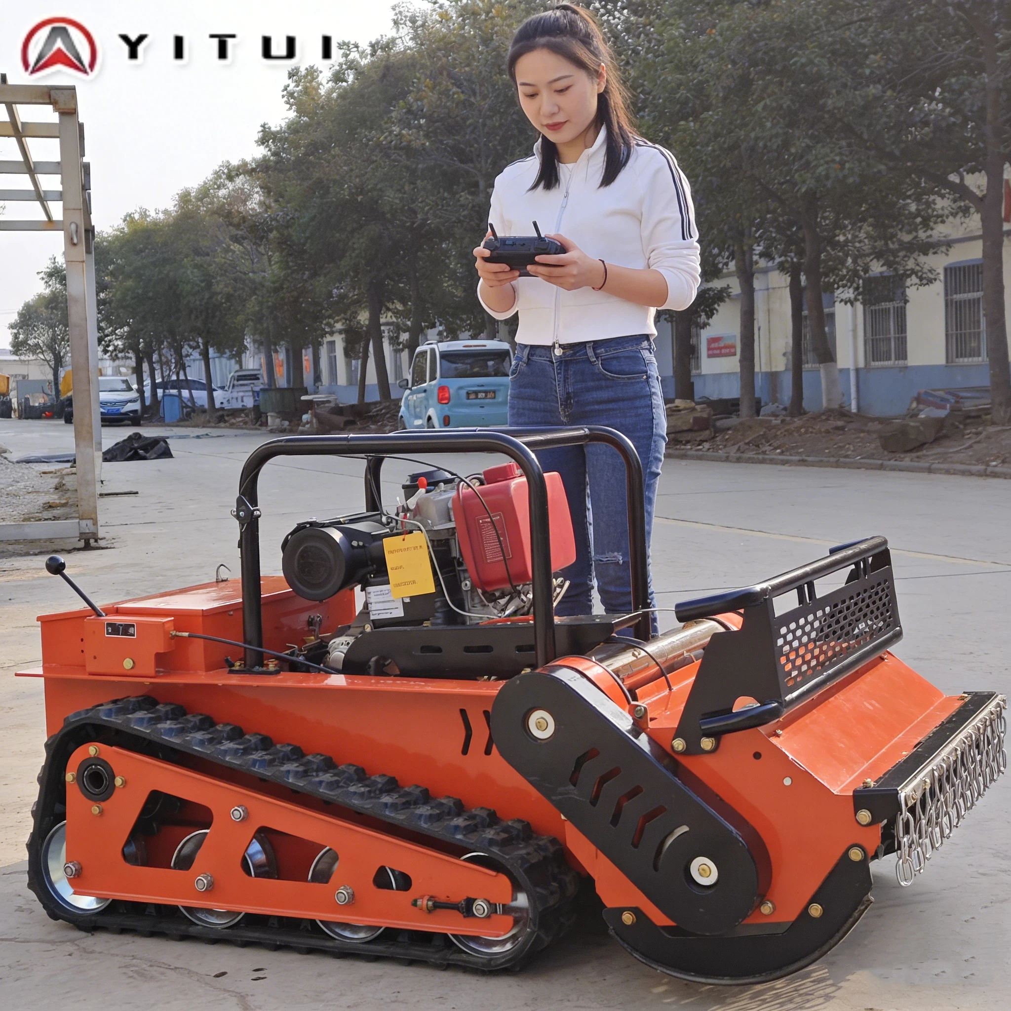 Customized Lawn Mower Diesel Engine Manganese Steel Thickened Blades Low Fuel Strong Power