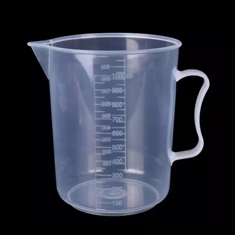 Plastic Cups 50/100/150/250/500/1000ml Premium Clear Plastic Graduated Measuring Cup Pour Spout Without Handle Kitchen Tool