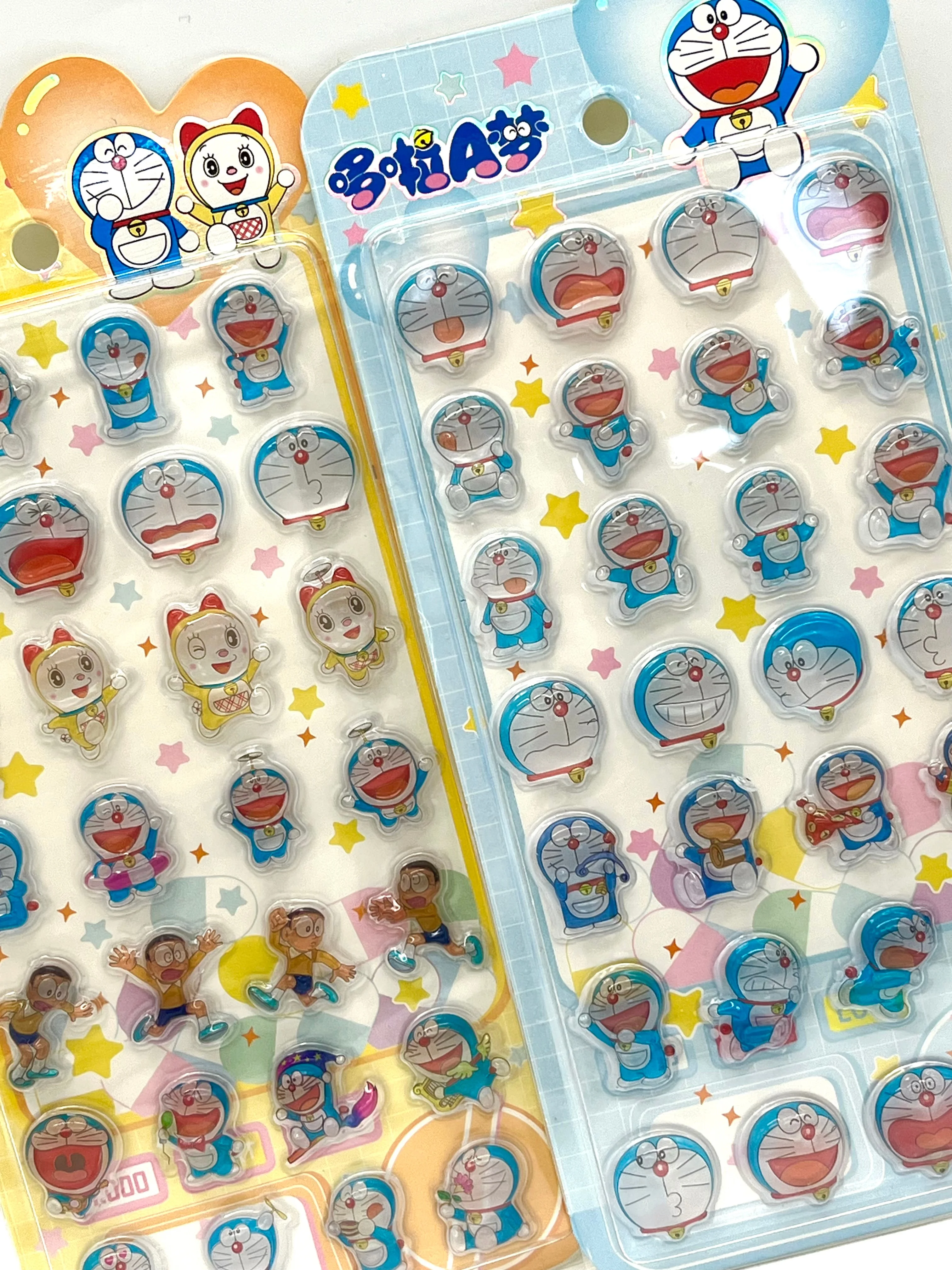 

2026 New Doraemon 3D Stereoscopic Crystal Stickers Children's Creative Handbooks Stereoscopic Decoration Stickers