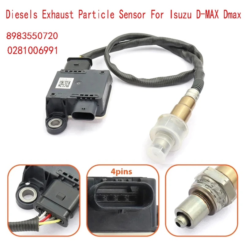 8983550720 0281006991 Diesels Exhaust Particle Sensor Probe For Isuzu D-MAX Dmax Parts Accessories