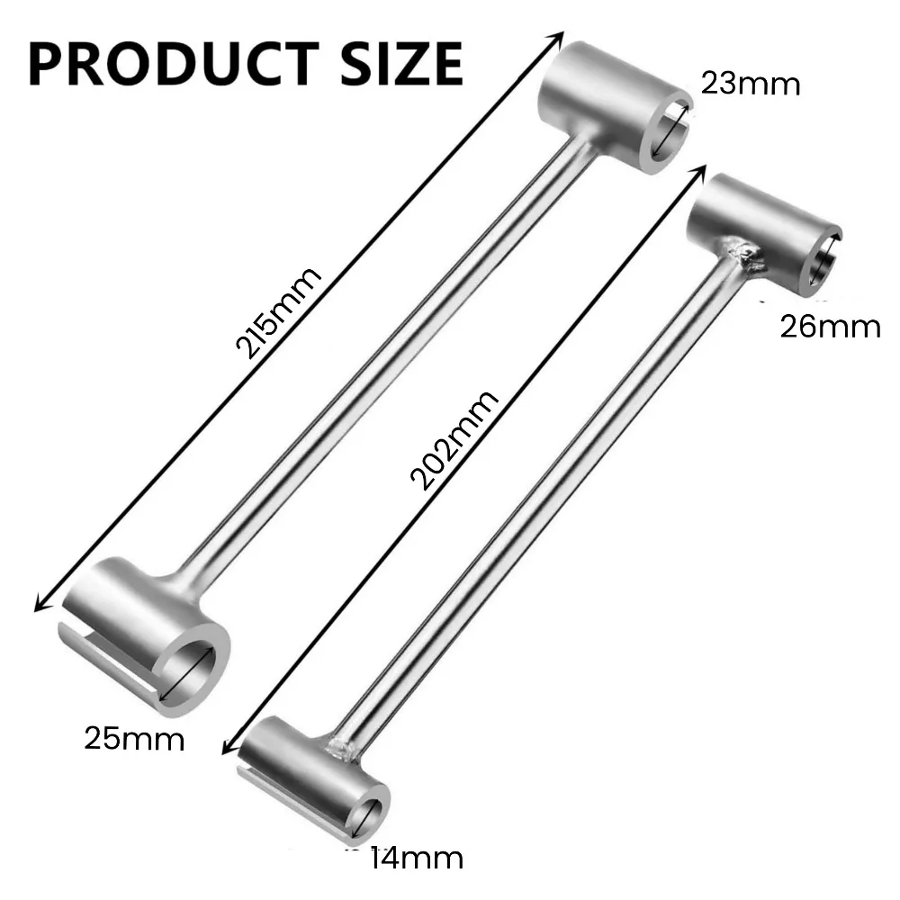 Llave de reparación de bisagra de puerta de doble cabezal, ajuste de 8-19mm/19-25mm, llave que ahorra trabajo, herramientas manuales de reparación de huecos de bisagra para el hogar, 1/2 Uds.