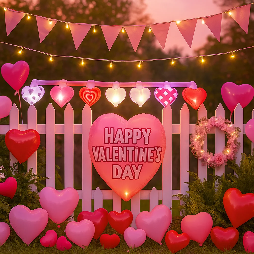 

D8 15 футов светодиодные гирлянды с узором в виде сердца, красочные романтические декоративные светильники для садовой вечеринки, декоративное освещение, праздничные окружающие огни