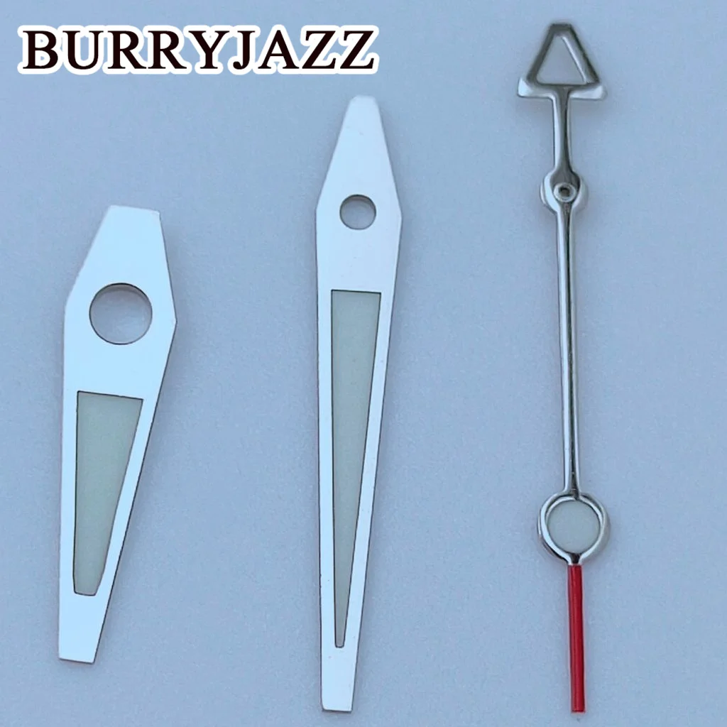 BURRYJAZZ Silver Gold Black Rose Gold Silver Red Watch Hands Luminous Hands Fit NH35 NH36 7S26 7S36 4R35 4R36 Movements