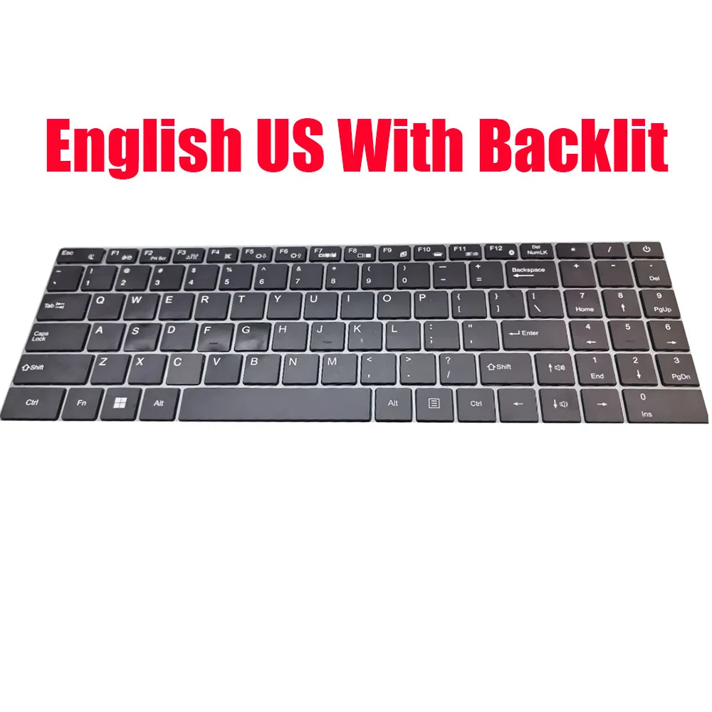 

Laptop Keyboard MB33012001 F0202-001 English US Black With Backlit New