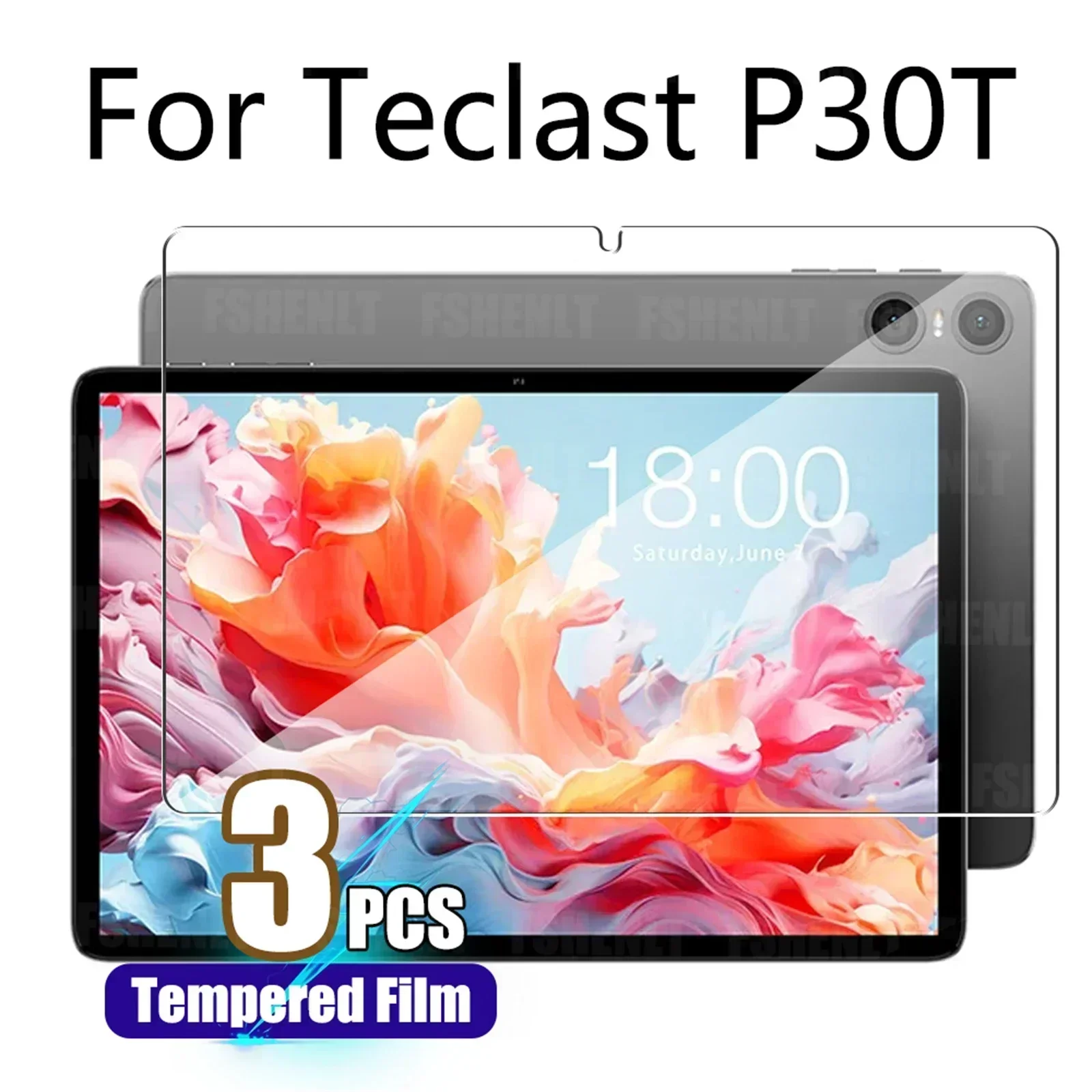 For TECLAST P30T (10.1 inch) 2023 Screen Protector Anti-Scratch 9H Hardness Tablet Tempered Glass Film for TECLAST P30T 10.1