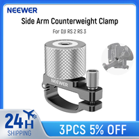 NEEWER Side Arm Counterweight Clamp For DJI RS 2 RS 3 Gimbal Stackable 100g Counterweight for BMPCC 4K 6K Pro Camera