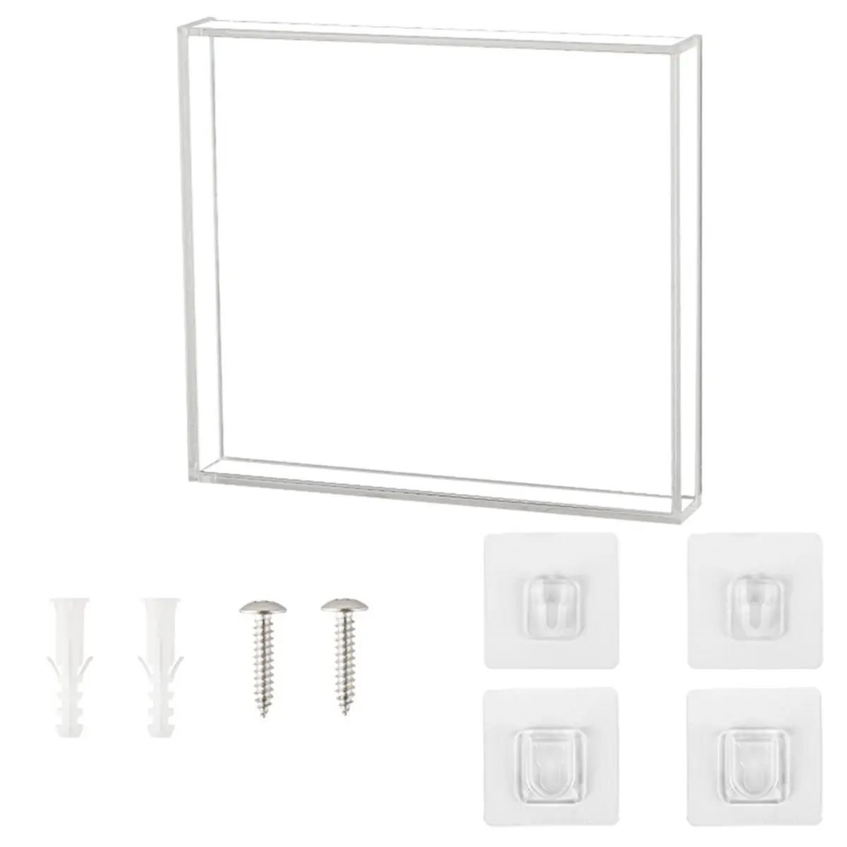 X14A& Universal Wall Display Box for CDs Transparent Storage Cabinet for Books Record and So Acrylic Decorative Display Stand