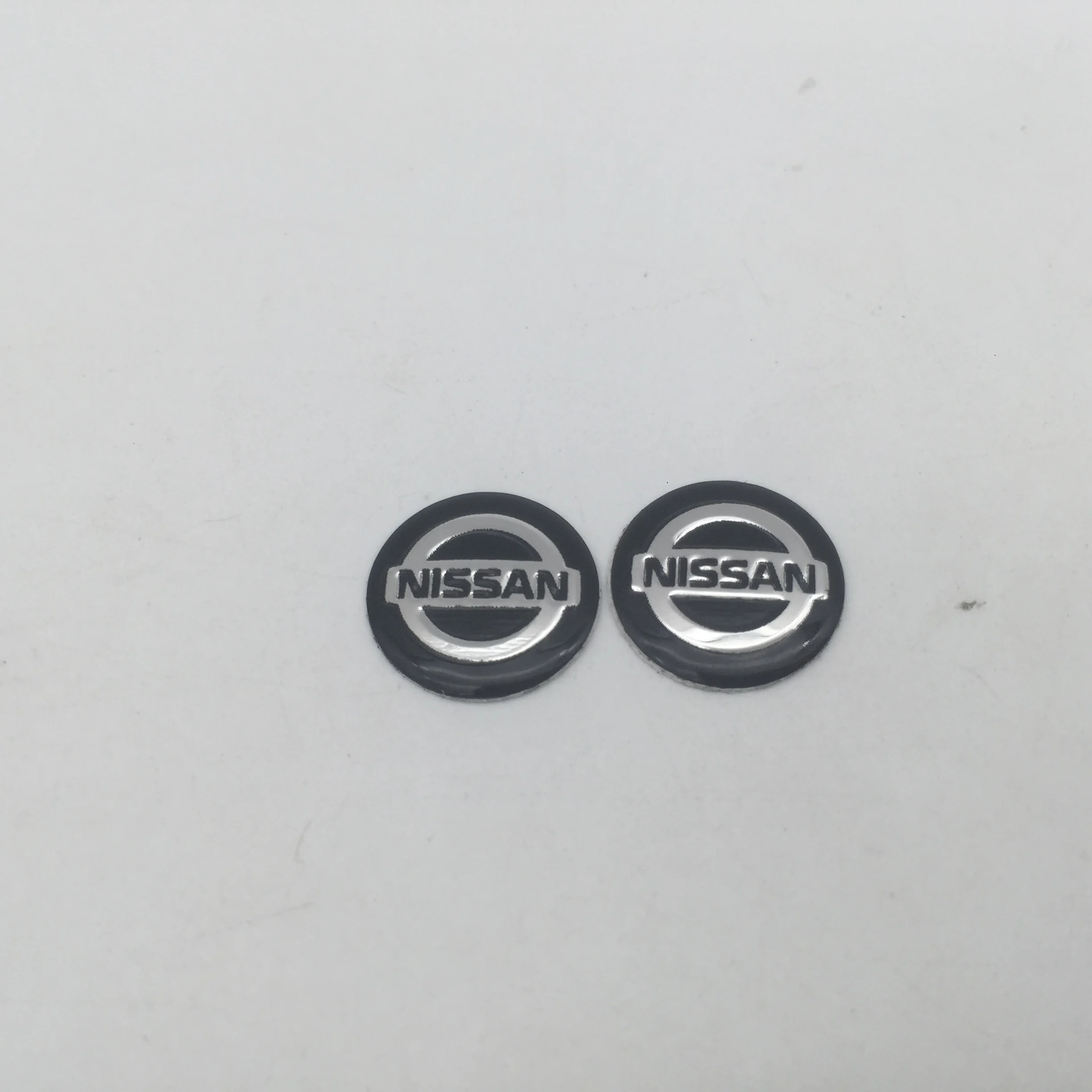 2pcs 5pcs 10pcs 14mm 13mm 3D car key fob case Badge button Badge logo straight folding remote Keychain Replacement Sticker view 6