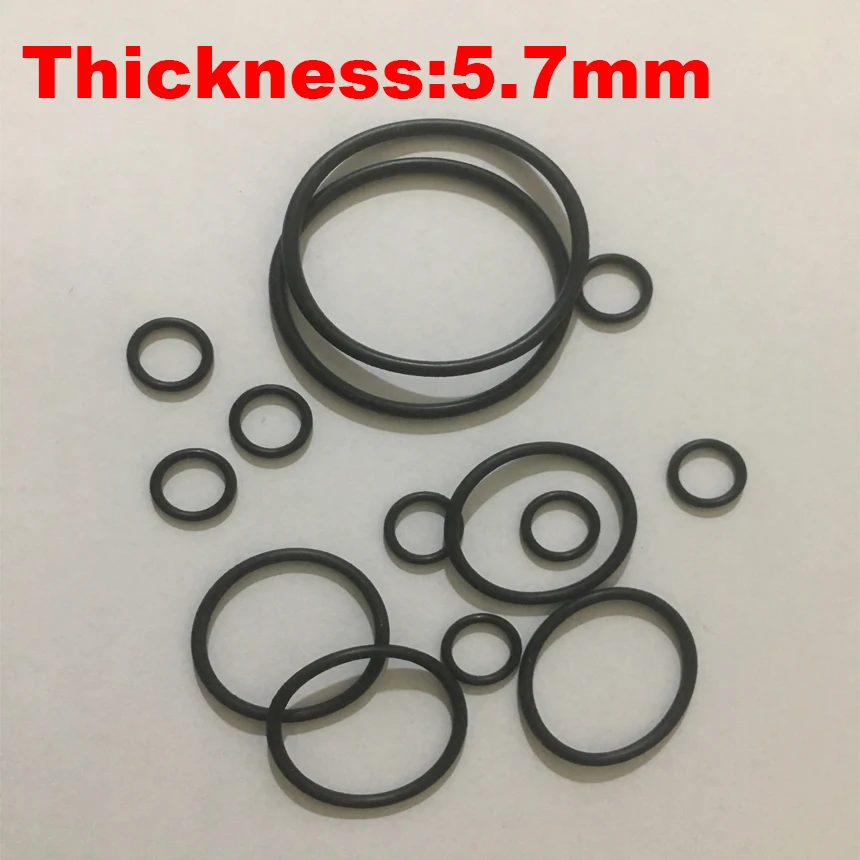 

20pcs 75x5.7 75*5.7 80x5.7 80*5.7 85x5.7 85*5.7 90x5.7 90*5.7 OD*Thickness NBR Nitrile Chemigum Rubber Seal O-Ring O Ring Gasket