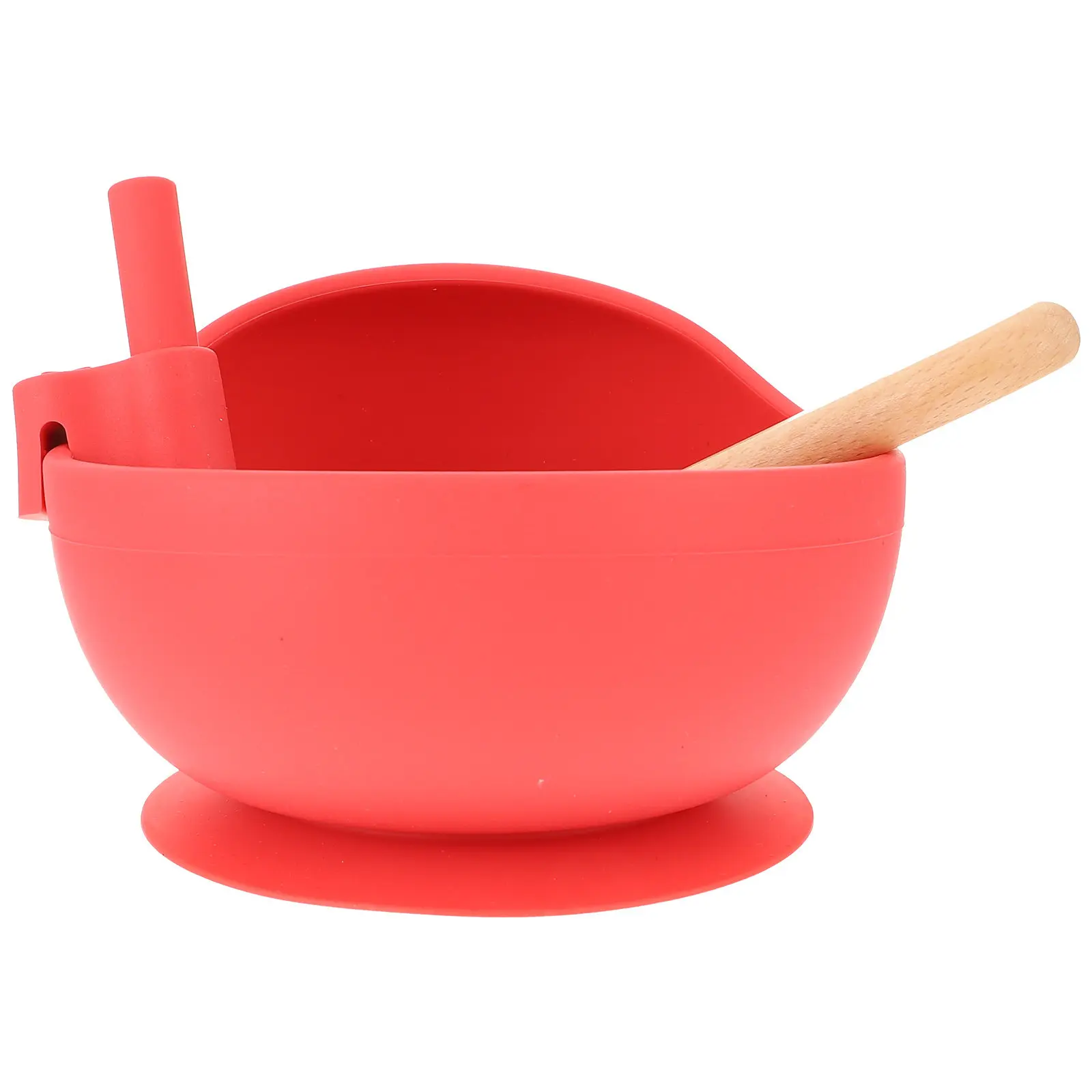 

1Set Silicone Baby Feeding Bowl Set with Strong Suction Base Large Capacity Multi Compartment Weaning Training Plate for Infant