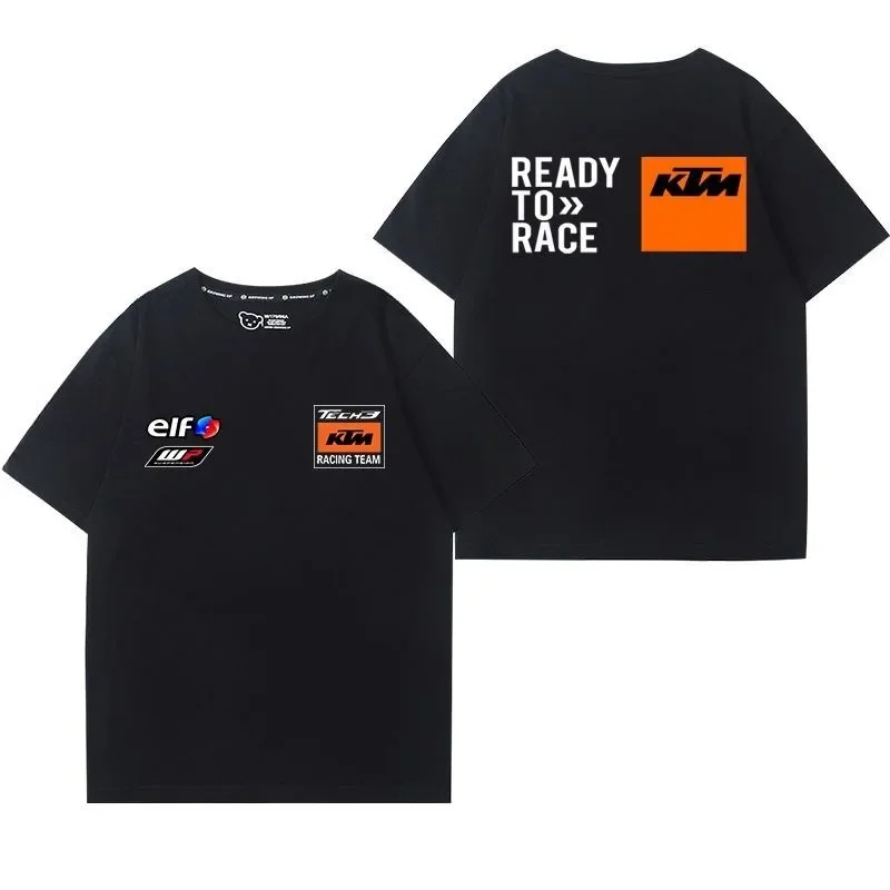 KTM Motorcycle Heavy Motorcycle Event Riding Short-Sleeved Men Women 2026 New Style Summer Pure Cotton Loose All-Match T-shirt