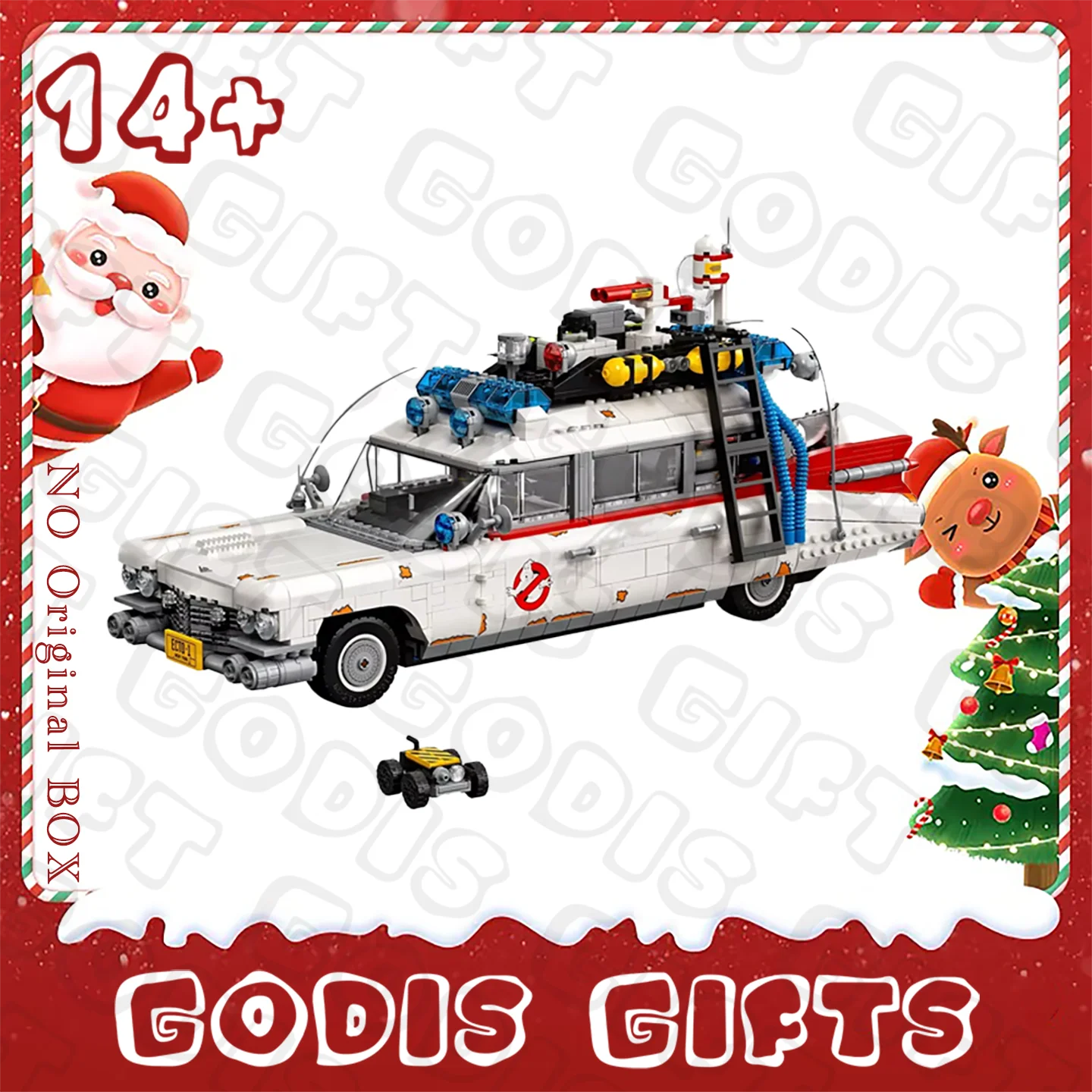 

2025 Популярные строительные блоки Ghostbuster Ecto-1, модель автомобиля Moc 10274, кирпичи для детей и взрослых, подарки на Хэллоуин и Рождество