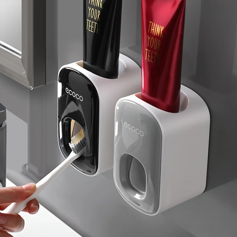 Automatischer High-End-Zahnpasta-Quetscher – vollständig wandmontierter Zahnpasta-Halter ohne Bohrlöcher für Badezimmer, Heimgebrauch 2025