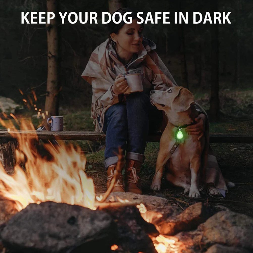 

2Pcs Night Recognizing Pendant Pet Hanging Decorative Dog Safety Light Collar Light Super Bright Dog Pendant Pet Hanging Decor