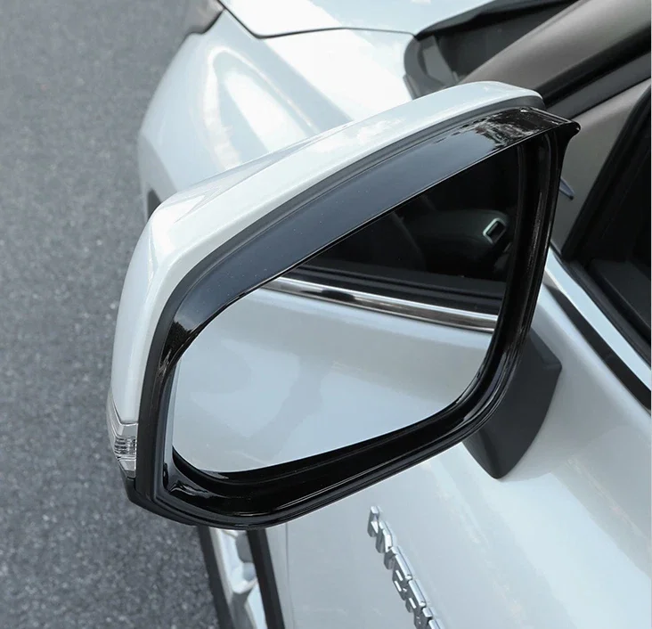 Para toyota tundra sequoia 2023 2024 2025 espelho retrovisor do carro chuva sobrancelha protetor capa quadro à prova de chuva abs espelho acessórios